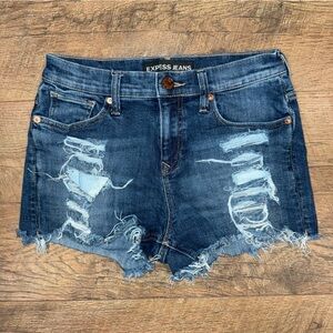 Express Jeans Cutoff Denim Shorts